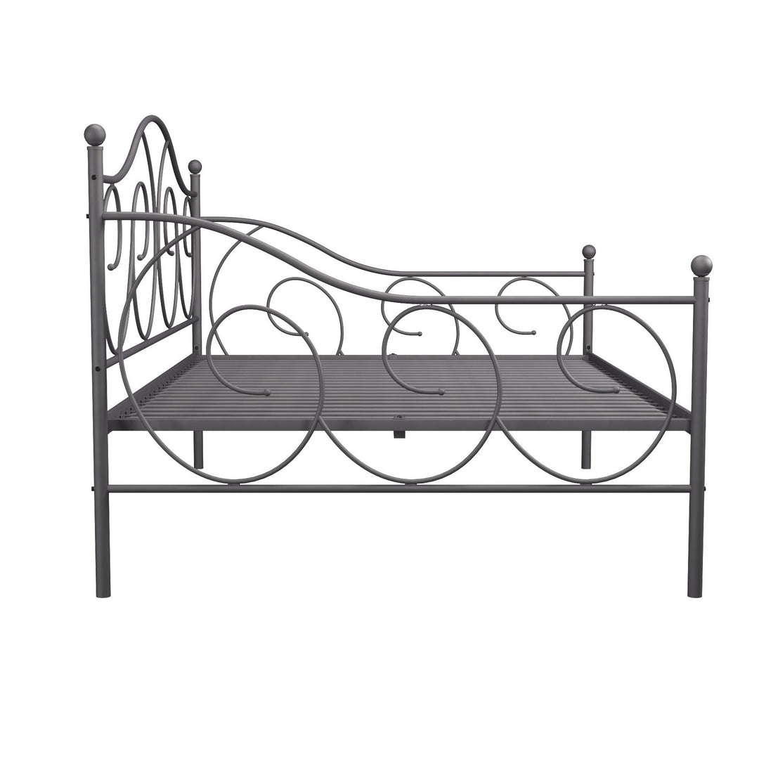 Victoria Metal Daybed with 15 Inch Clearance for Storage - Pewter - Full