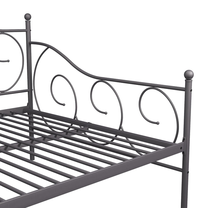 Victoria Metal Daybed with 15 Inch Clearance for Storage - Pewter - Full