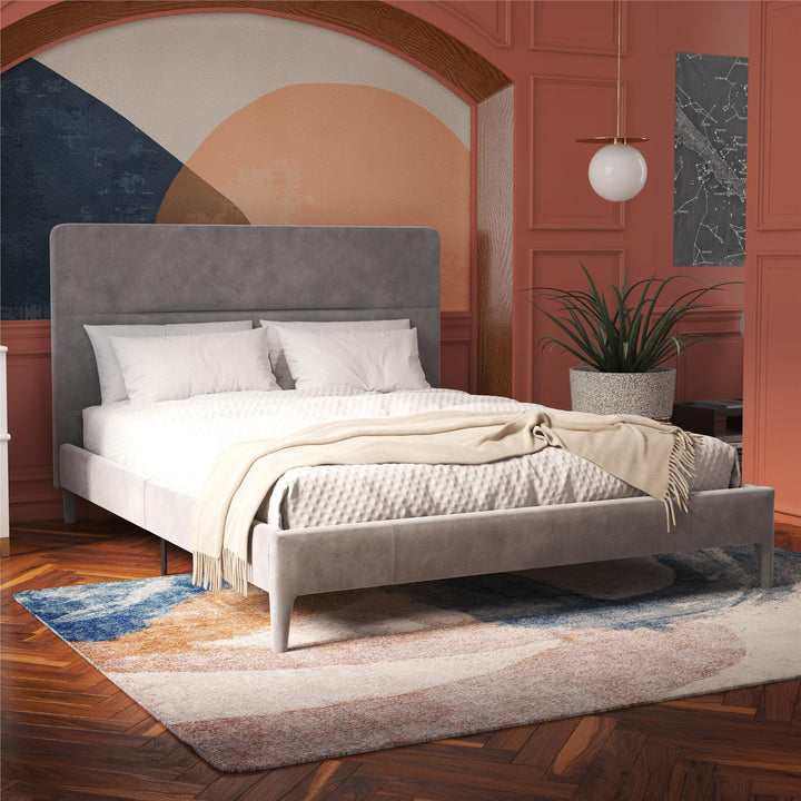 Westerleigh Upholstered Bed - Light Gray - Full