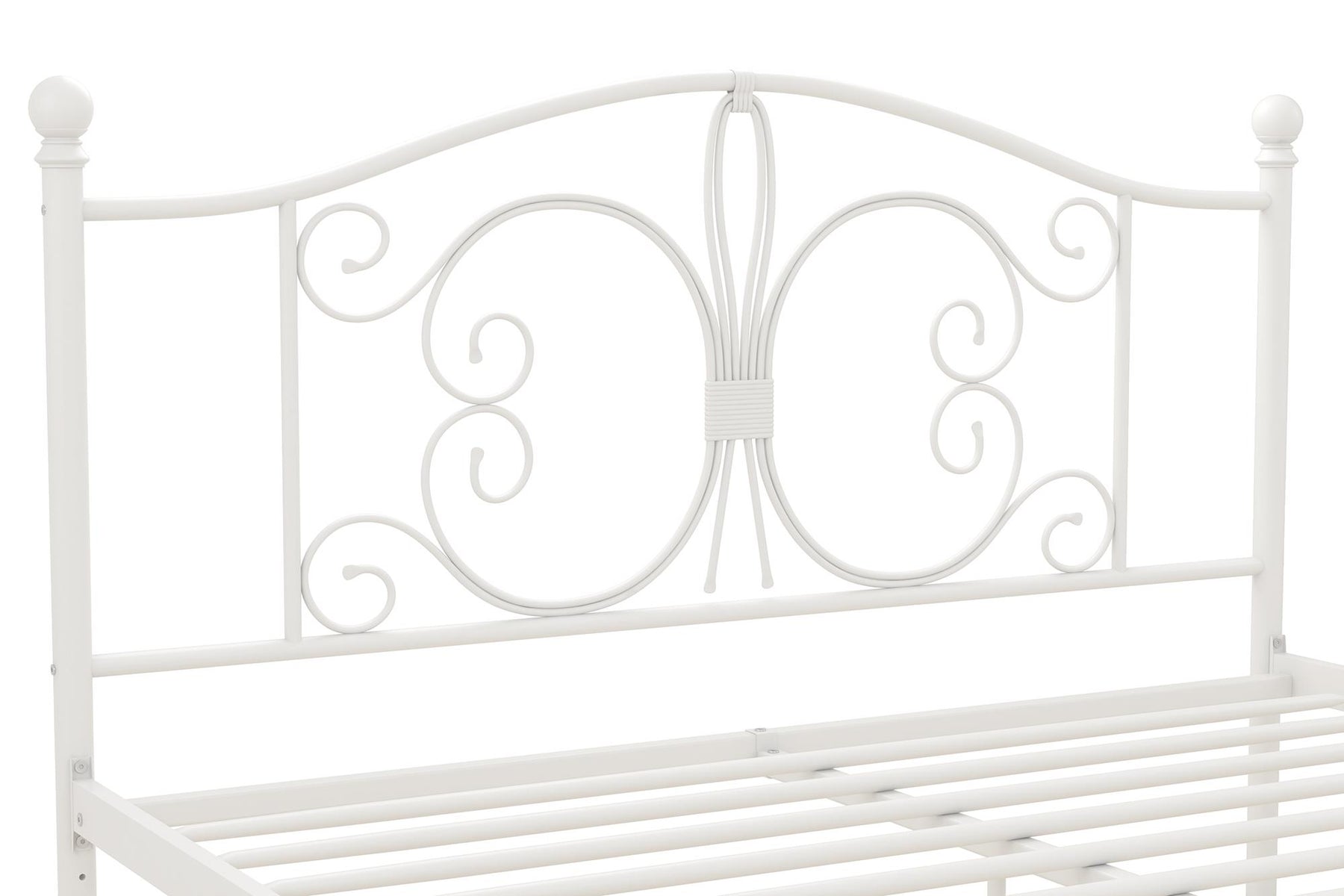 Bombay Victorian Metal Bed with Secured Slats – RealRooms