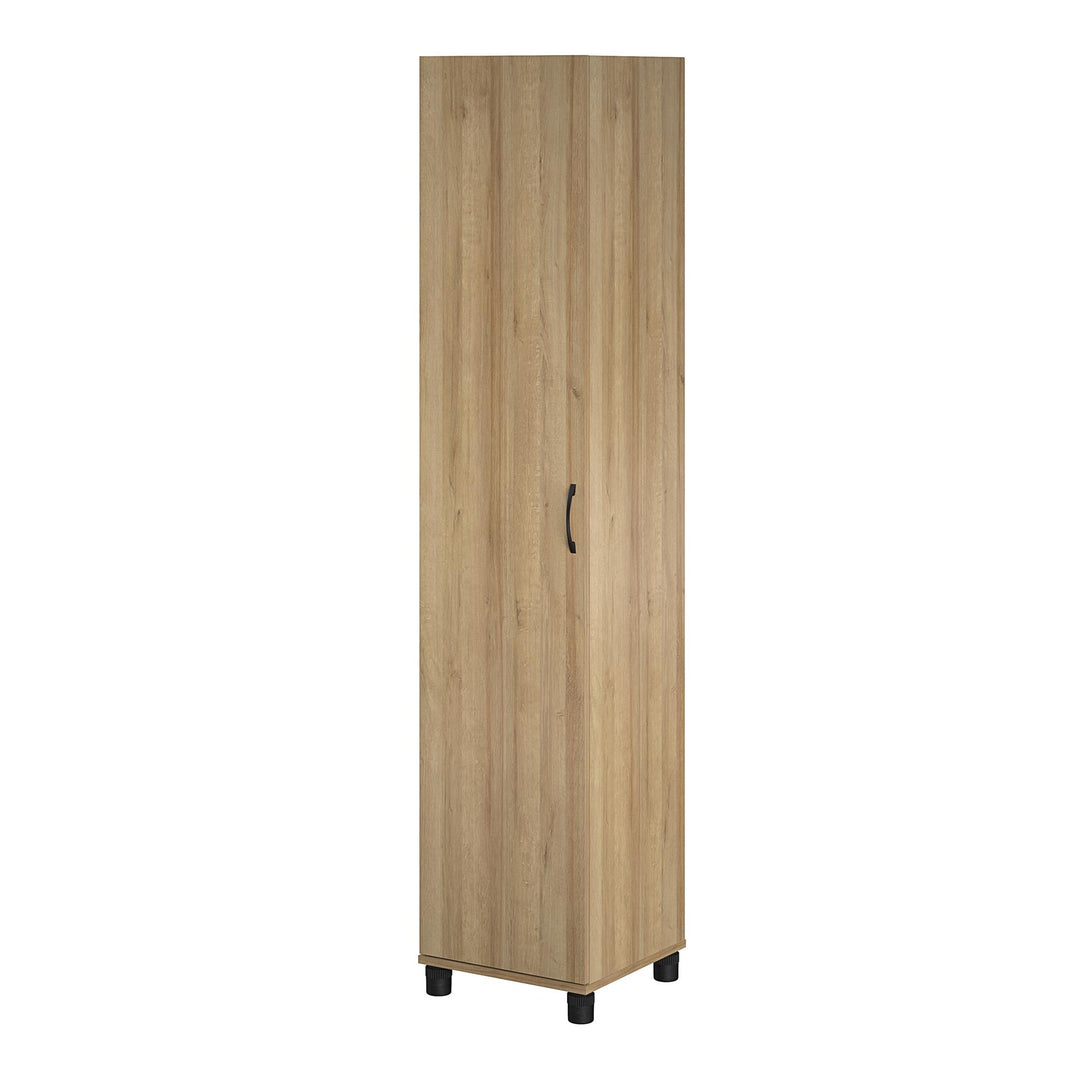 Basin 16 Inch Closed Door Utility Storage Cabinet - Natural