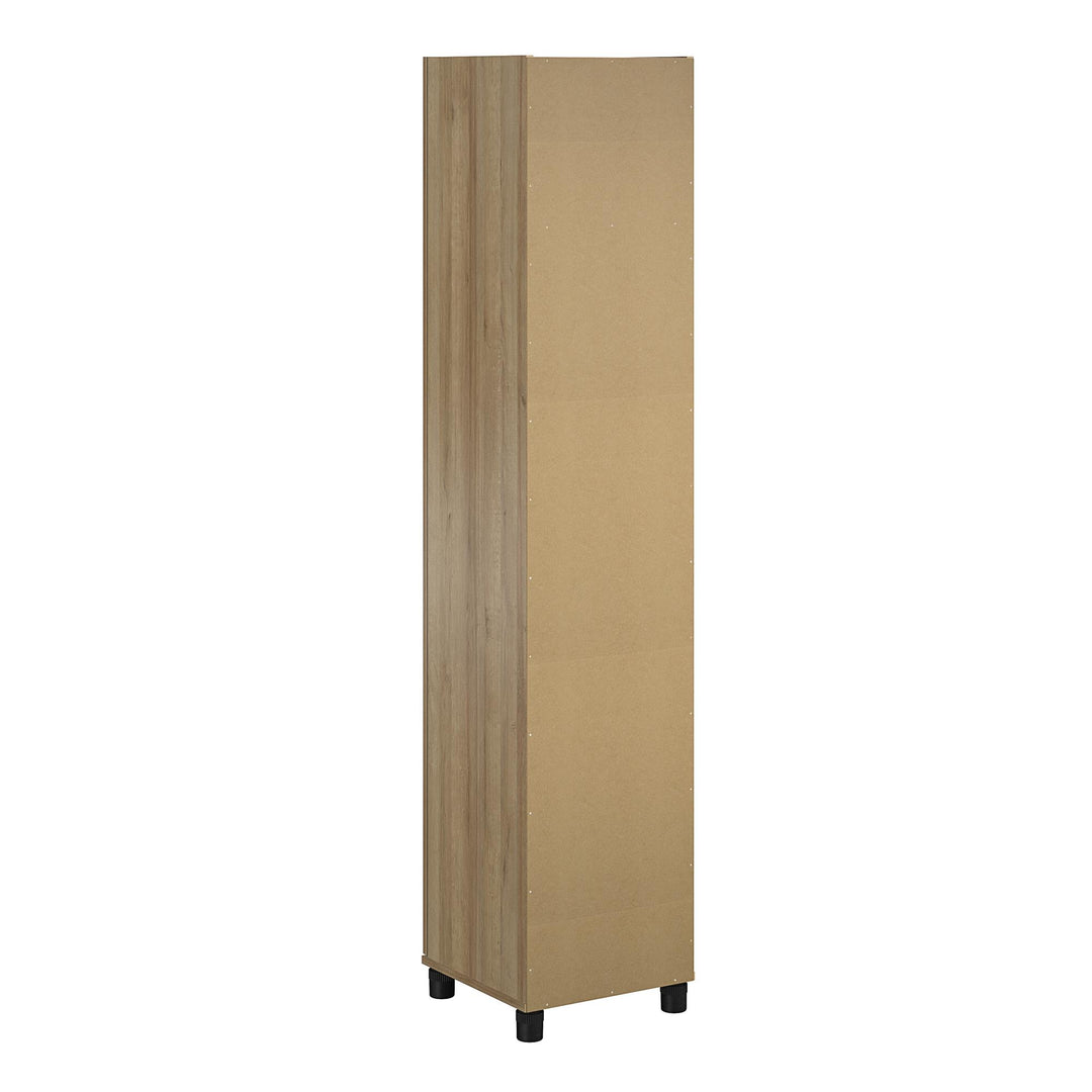 Basin 16 Inch Closed Door Utility Storage Cabinet - Natural