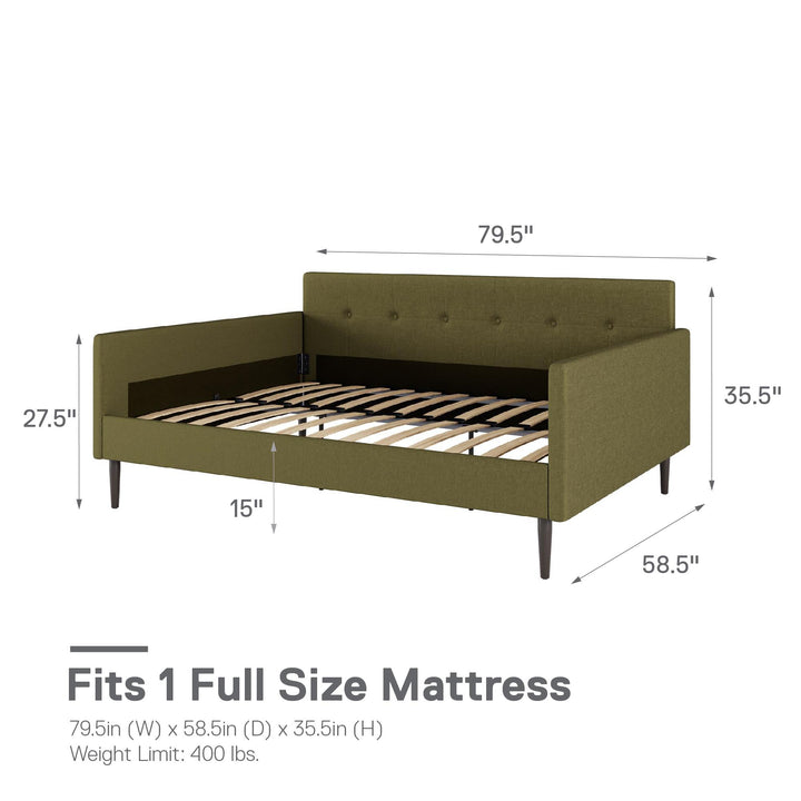 Wimberly Upholstered Daybed - Olive Green - Full