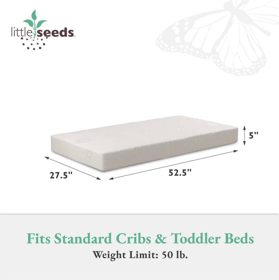 Golden Star Crib and Toddler Bed Mattress - White - Crib & Toddler Mattress