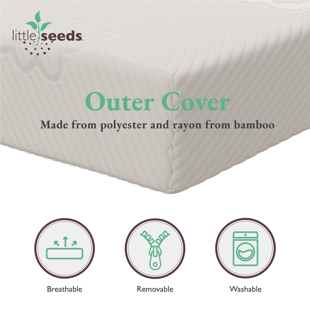 Golden Star Crib and Toddler Bed Mattress - White - Crib & Toddler Mattress