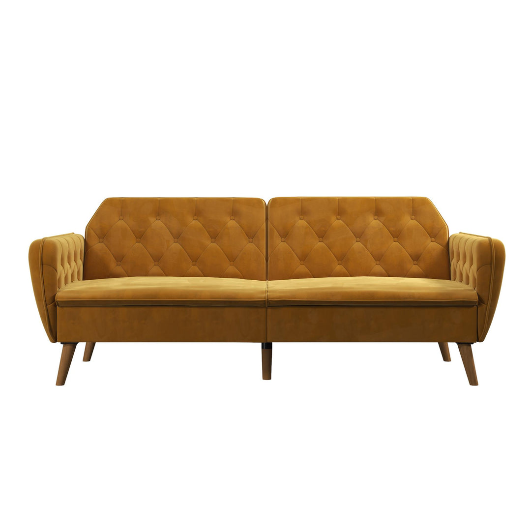 Tallulah Memory Foam Futon - Mustard