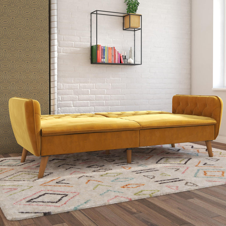 Tallulah Memory Foam Futon - Mustard