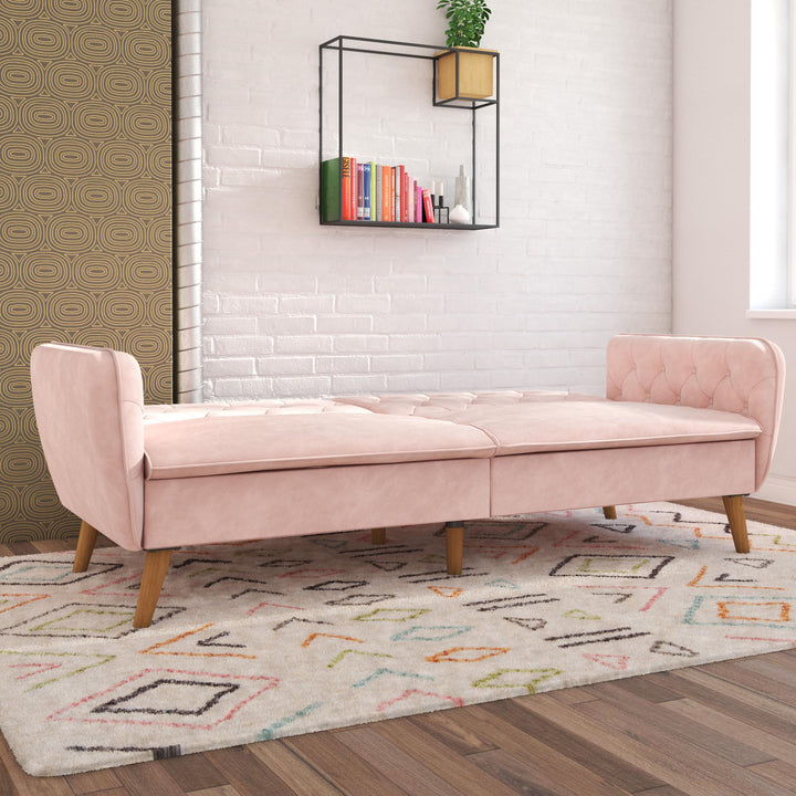 Tallulah Memory Foam Futon - Pink