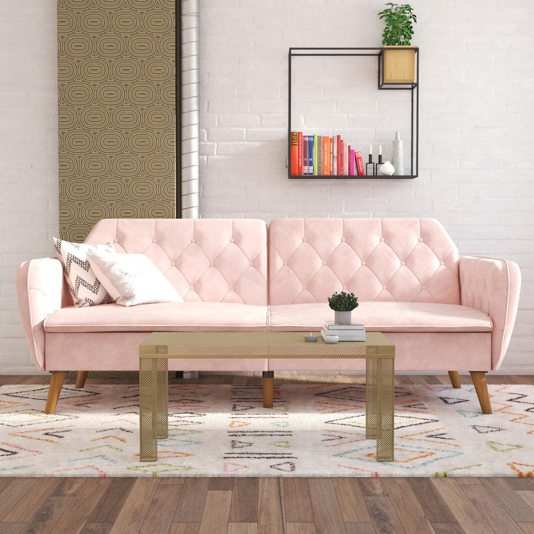 Tallulah Memory Foam Futon - Pink