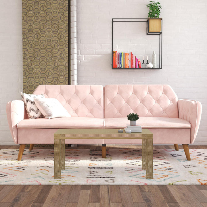 Tallulah Memory Foam Futon - Pink