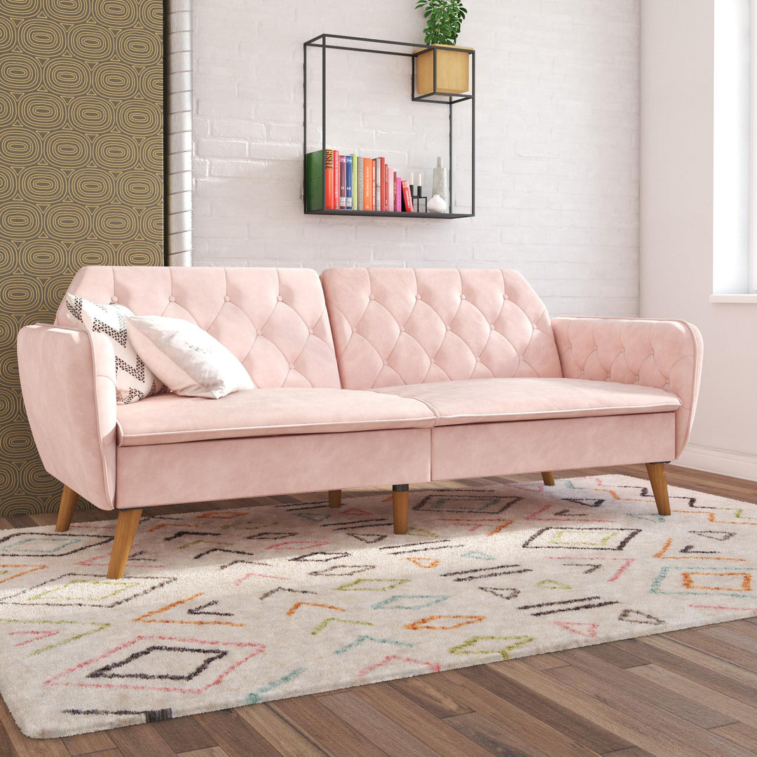 Tallulah Memory Foam Futon - Pink