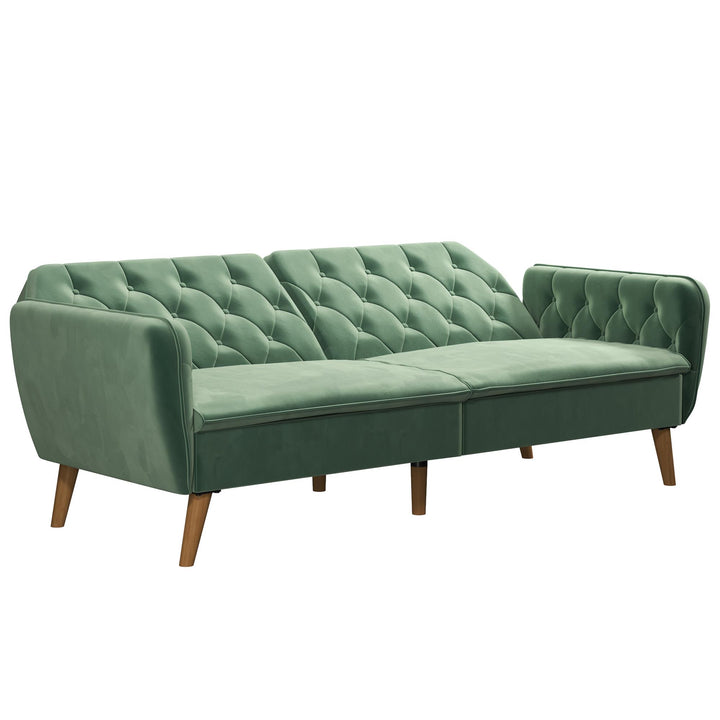 Tallulah Memory Foam Futon - Light Green