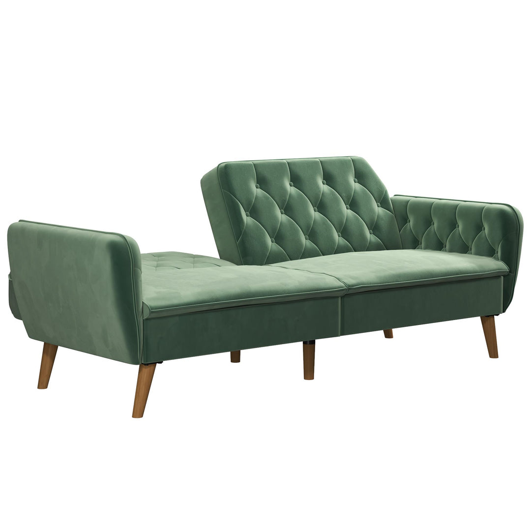 Tallulah Memory Foam Futon - Light Green