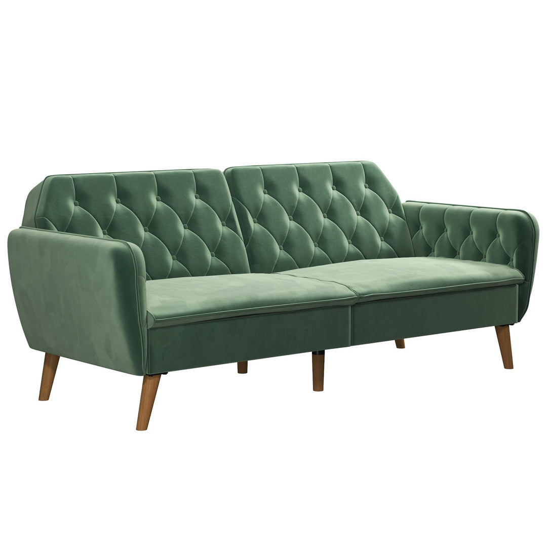 Tallulah Memory Foam Futon - Light Green