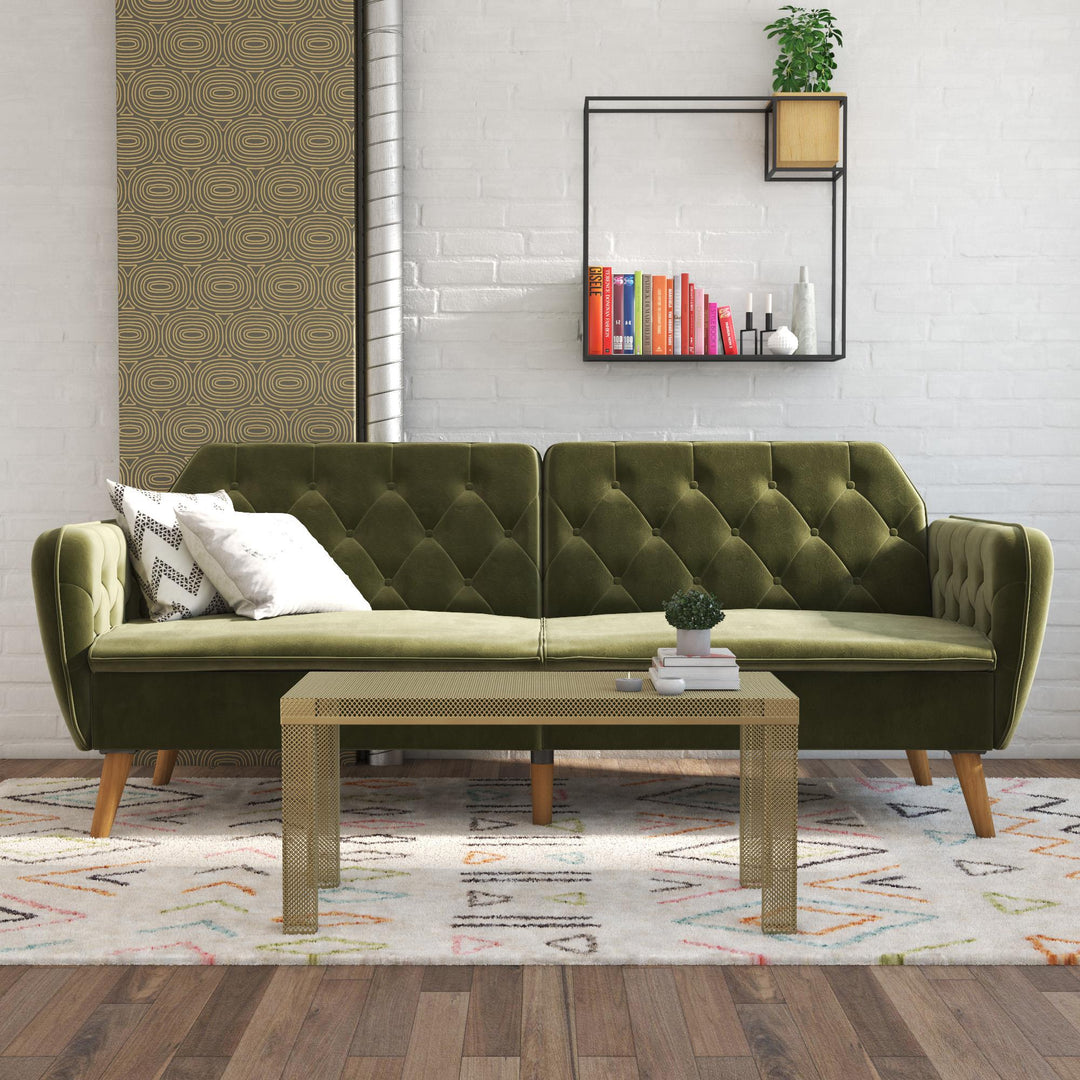 Tallulah Memory Foam Futon - Green