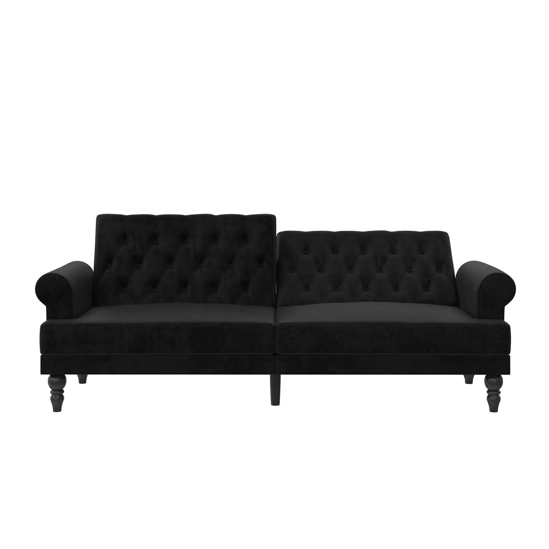 Cassidy Upholstered Futon - Black