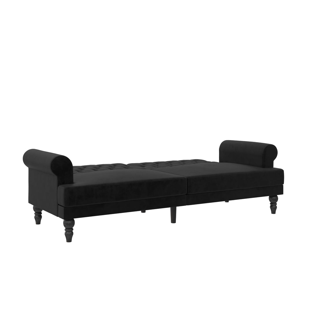 Cassidy Upholstered Futon - Black