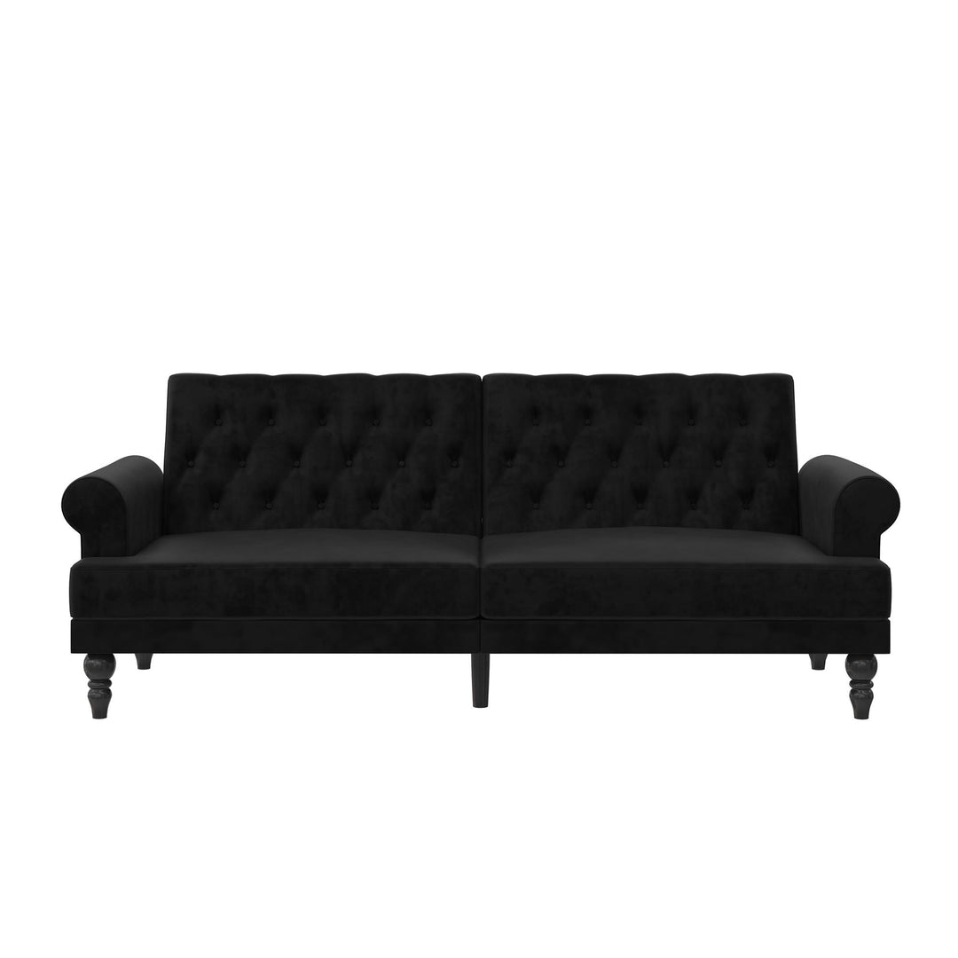 Cassidy Upholstered Futon - Black