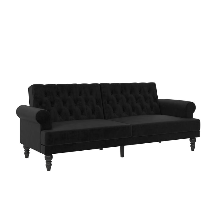 Cassidy Upholstered Futon - Black