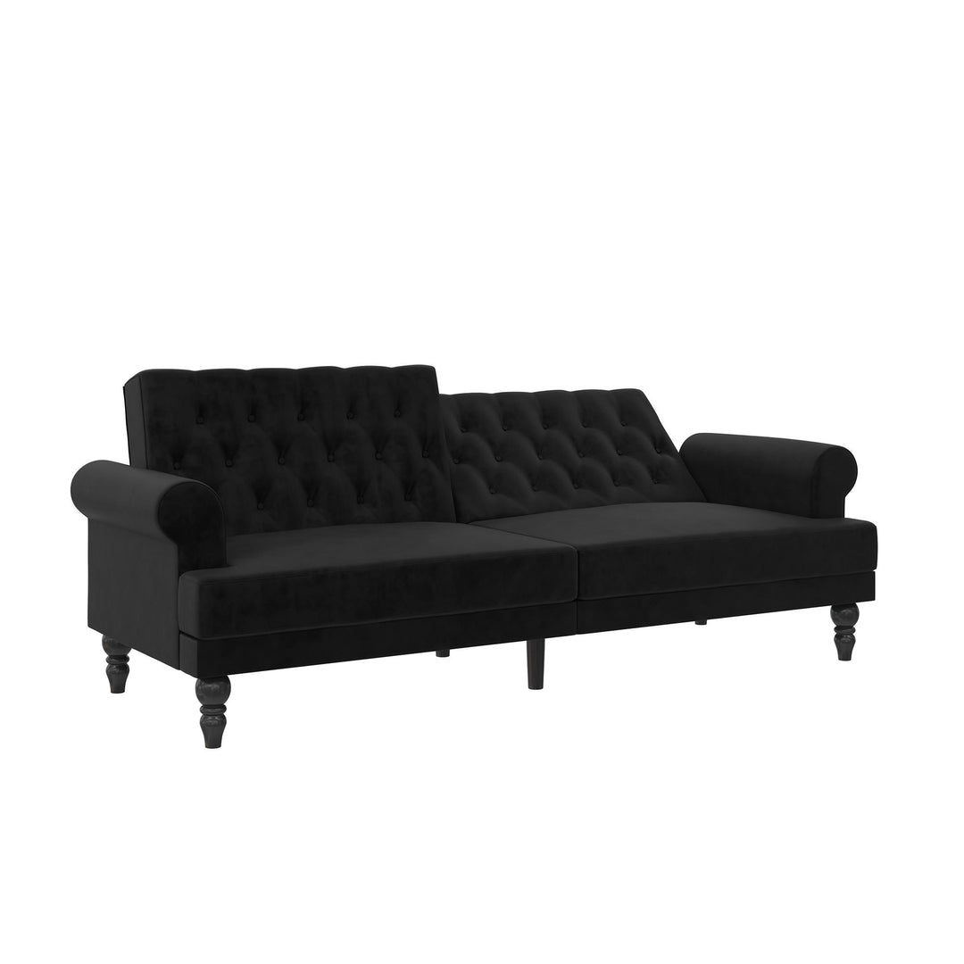 Cassidy Upholstered Futon - Black