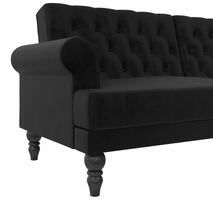 Cassidy Upholstered Futon - Black