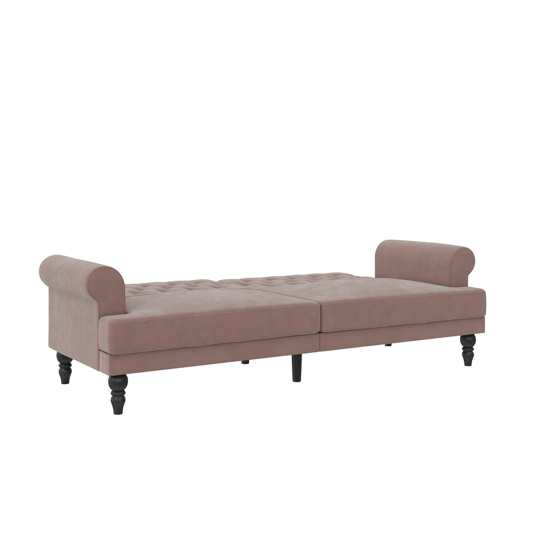 Cassidy Upholstered Futon - Blush