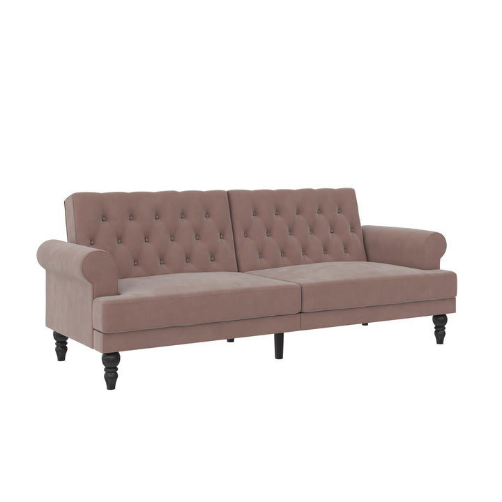 Cassidy Upholstered Futon - Blush