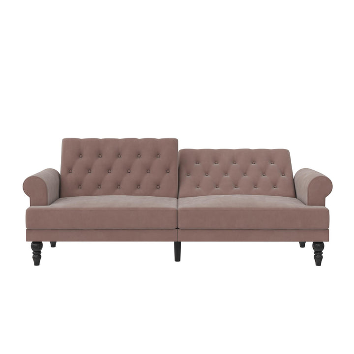 Cassidy Upholstered Futon - Blush