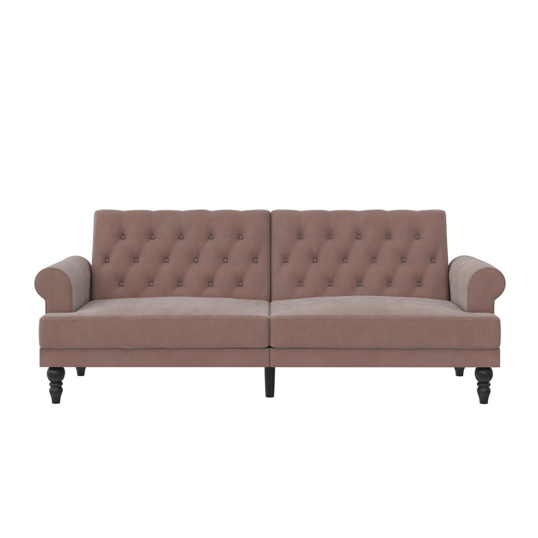 Cassidy Upholstered Futon - Blush