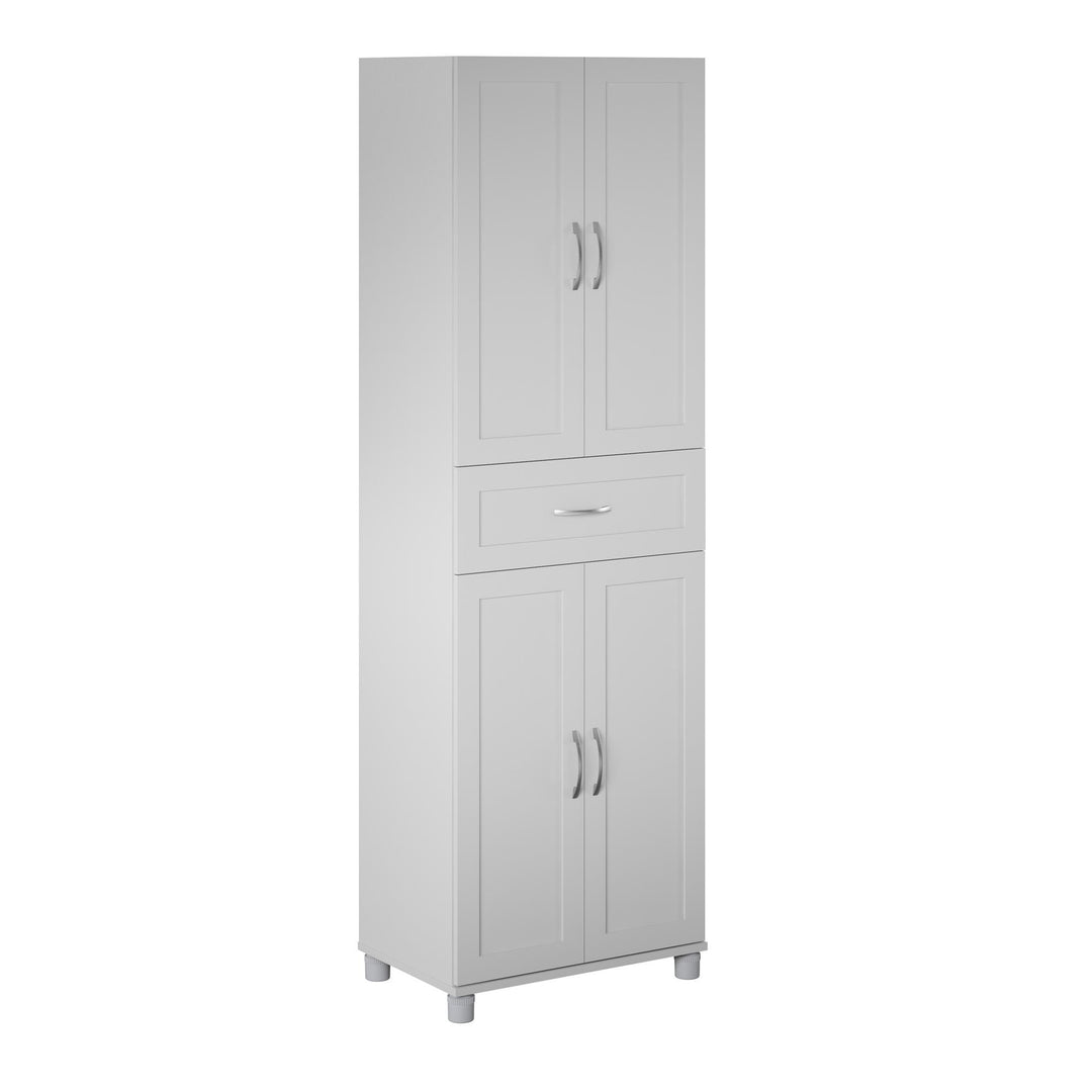 Basin Framed Storage Cabinet with Drawer - Dove Gray