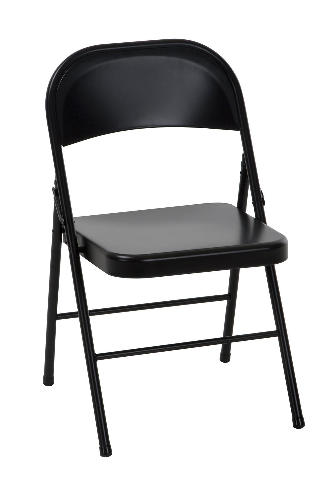 All-Steel Metal Folding Chairs, Set of 4 - Black - 4-Pack