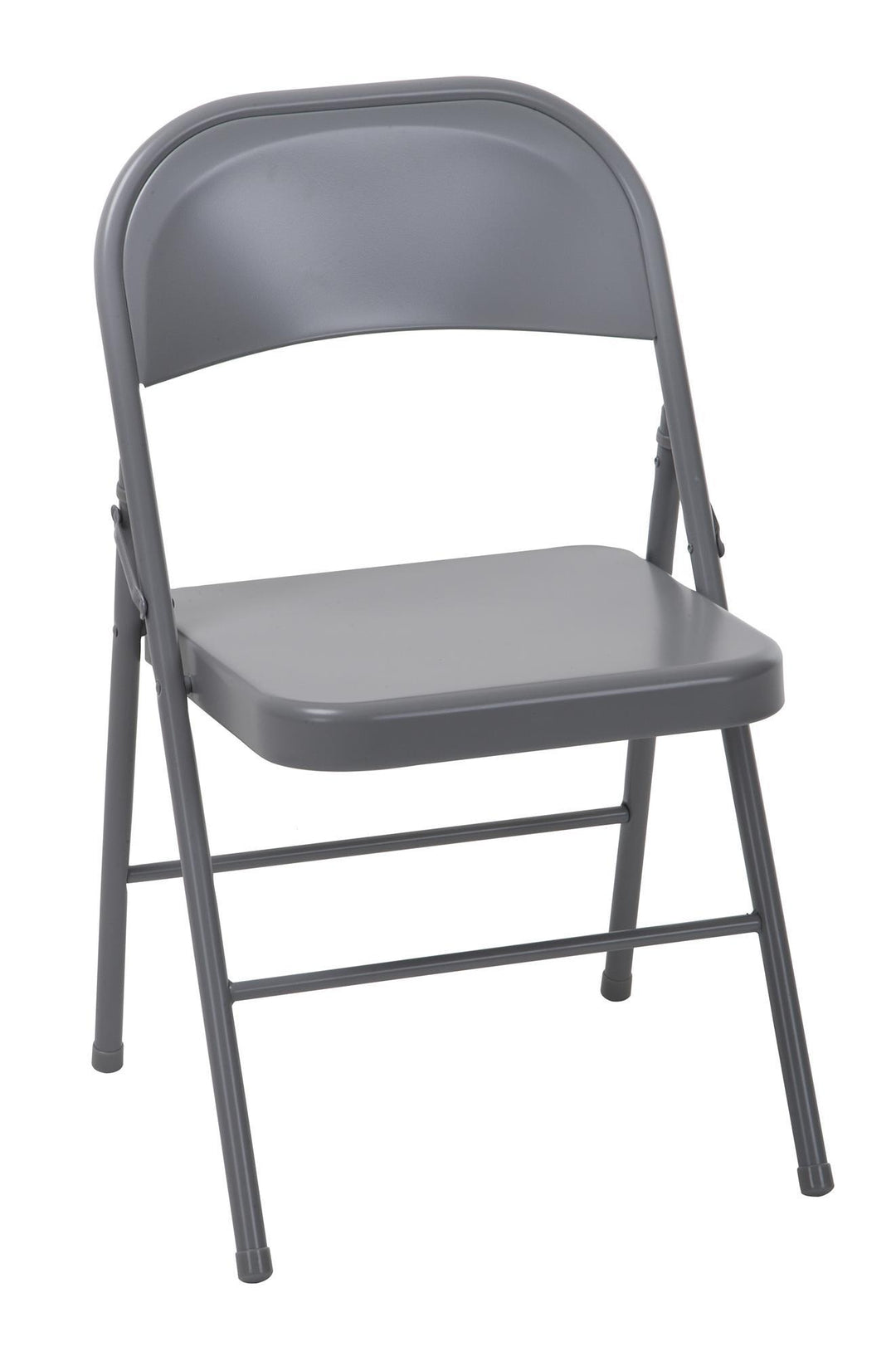 All-Steel Metal Folding Chairs, Set of 4 - Gray - 4-Pack