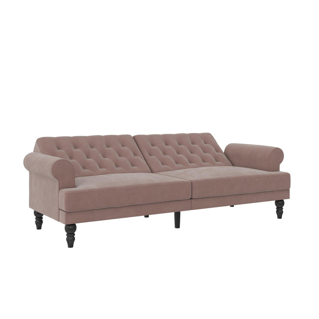 Cassidy Upholstered Futon - Blush