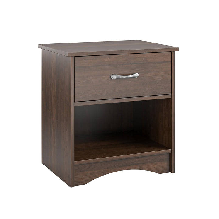 Jerry Hill Nightstand with Drawer - Cherry Oak