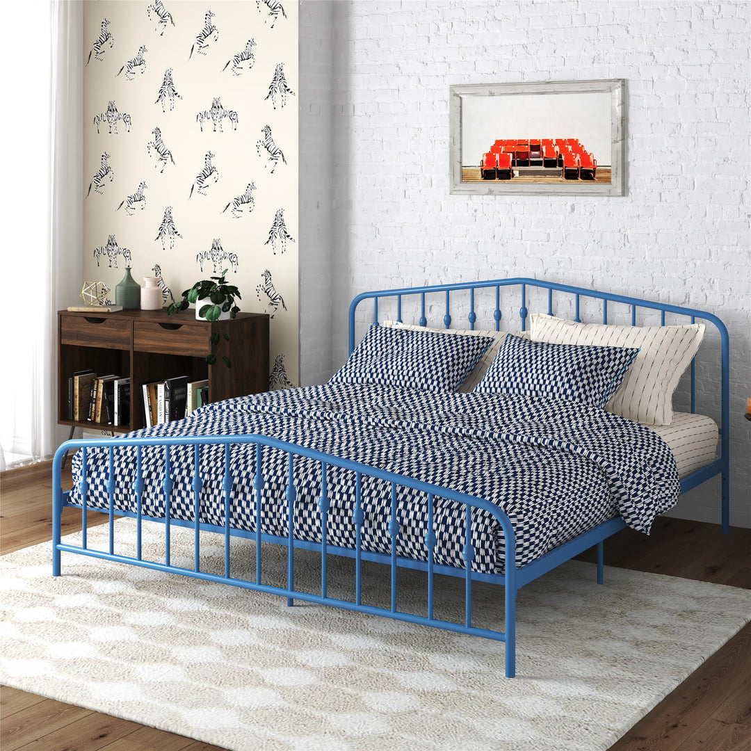 Bushwick Metal Bed - Sea Blue - King