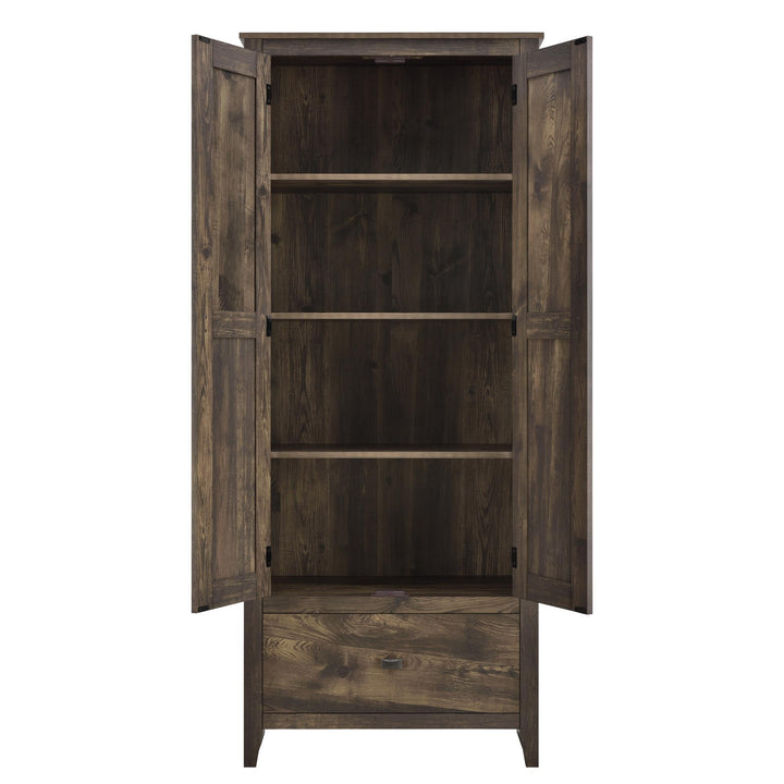 Farmington Rustic Farmhouse 30 Inch Wide Storage Cabinet - Rustic