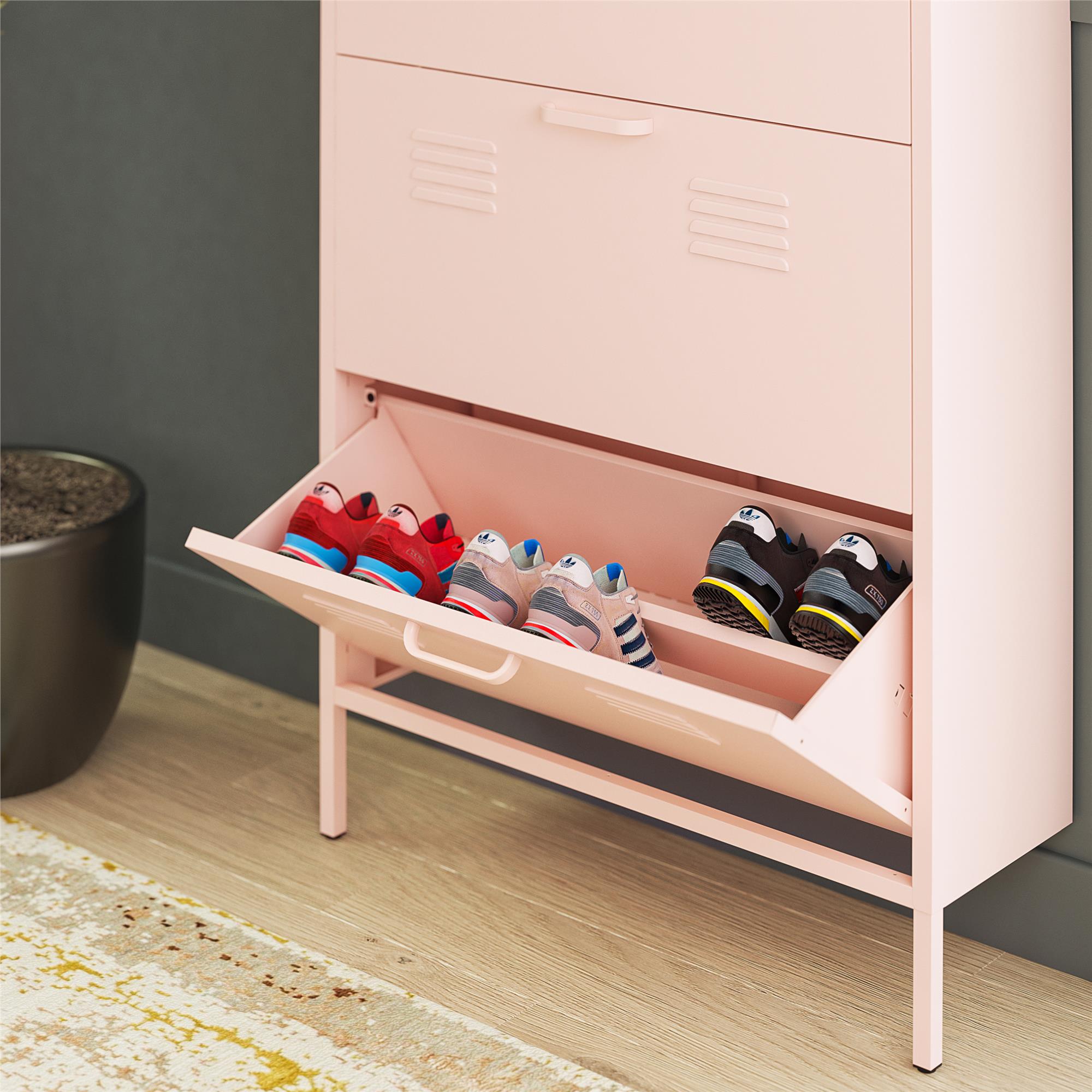 Pink shoe rack hot sale