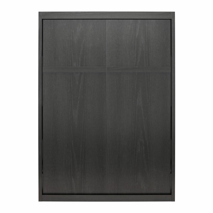 Paramount Queen Murphy Bed with 8" Memory Foam Mattress - Black Oak - Queen