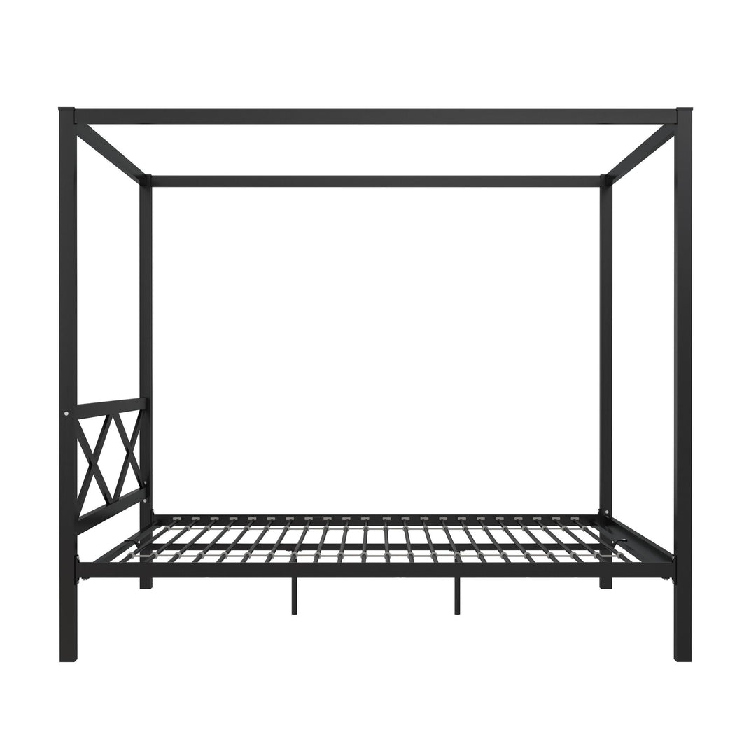 Remna Queen Metal Canopy Bed - Black - Queen