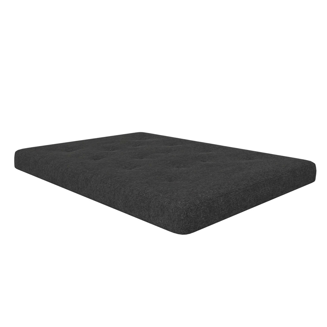 Braga 6-Inch Bonnell Coil Futon Mattress - Dark Gray Linen - Full