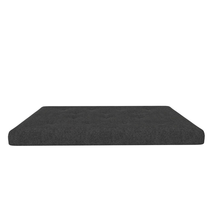 Braga 6-Inch Bonnell Coil Futon Mattress - Dark Gray Linen - Full