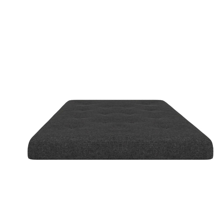 Braga 6-Inch Bonnell Coil Futon Mattress - Dark Gray Linen - Full