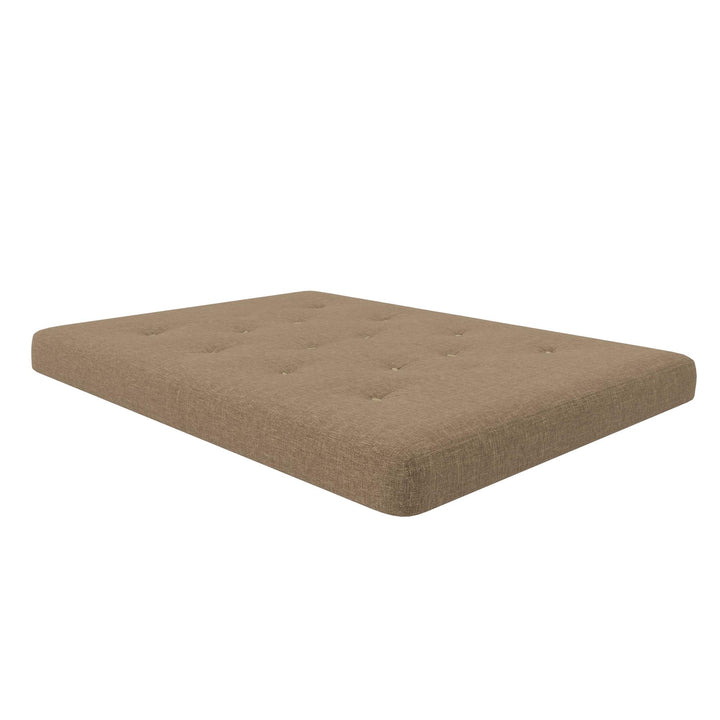 Braga 6-Inch Bonnell Coil Futon Mattress - Tan Linen - Full