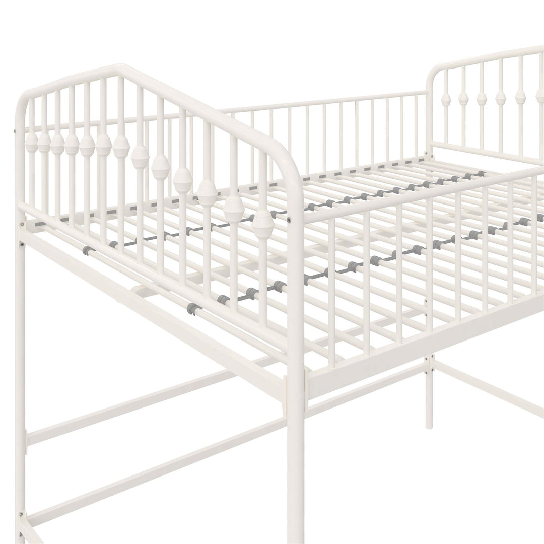 Bushwick Metal Loft Bed - Off White - Full