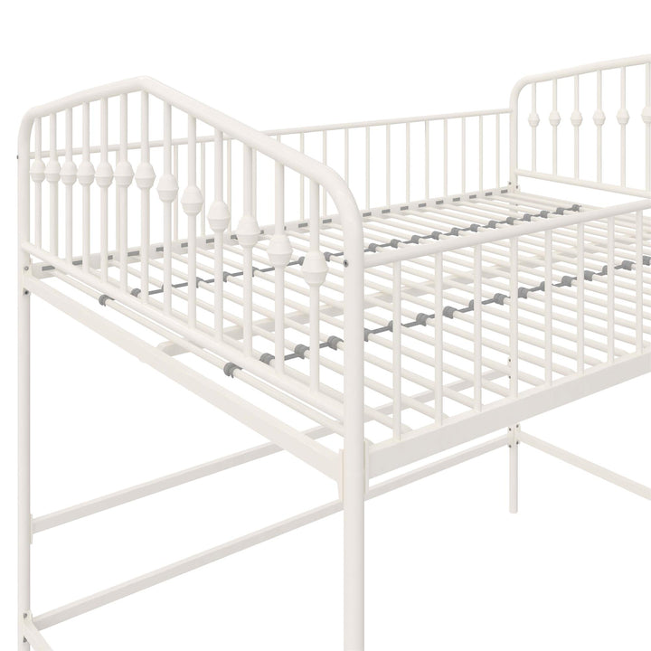 Bushwick Metal Loft Bed - Off White - Full