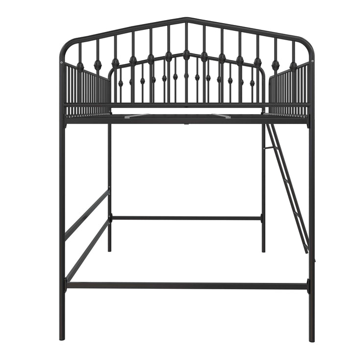 Bushwick Metal Loft Bed - Black - Full