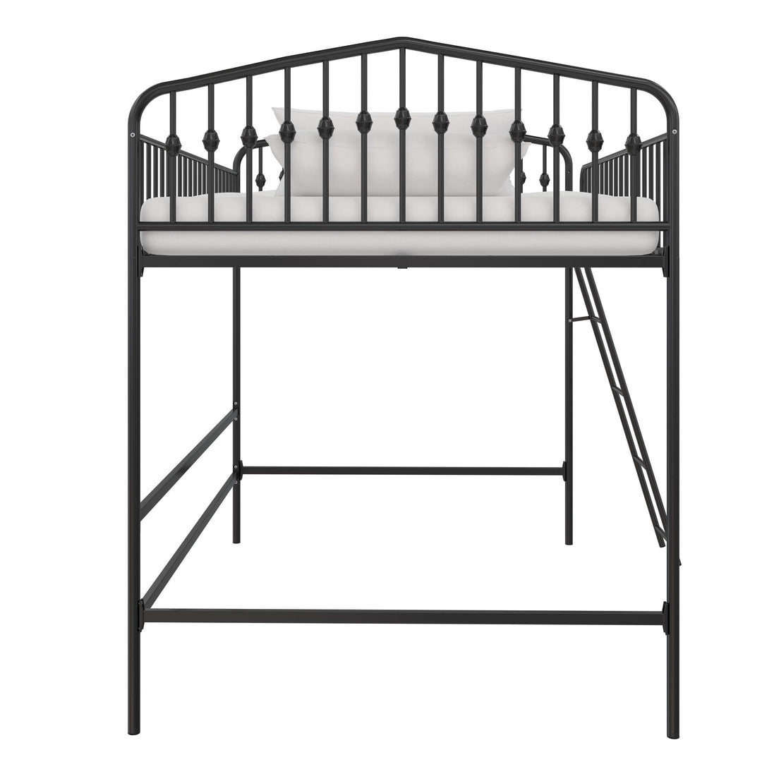 Bushwick Metal Loft Bed - Black - Full