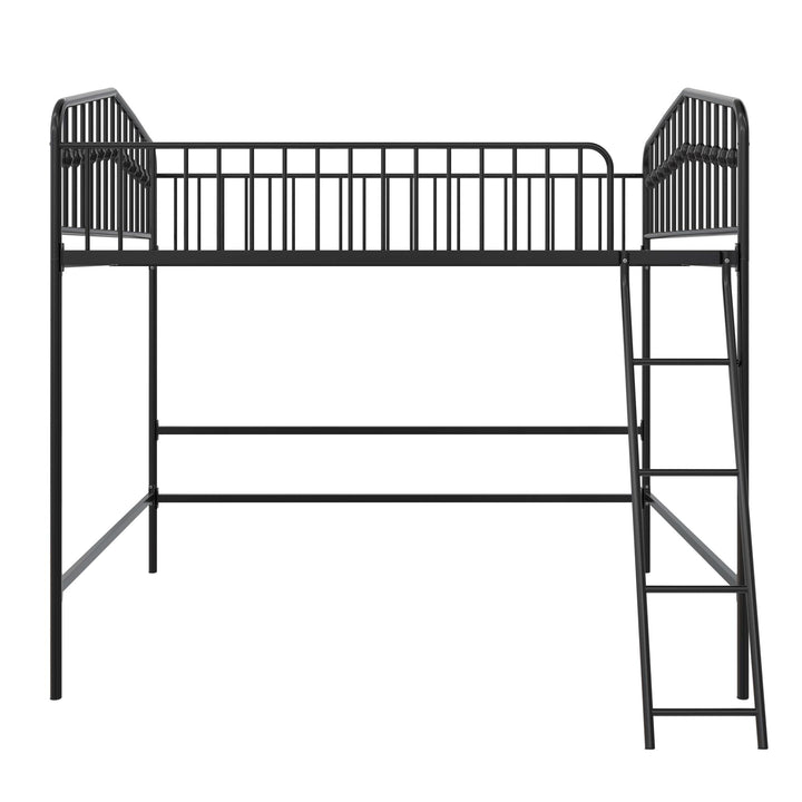 Bushwick Metal Loft Bed - Black - Full