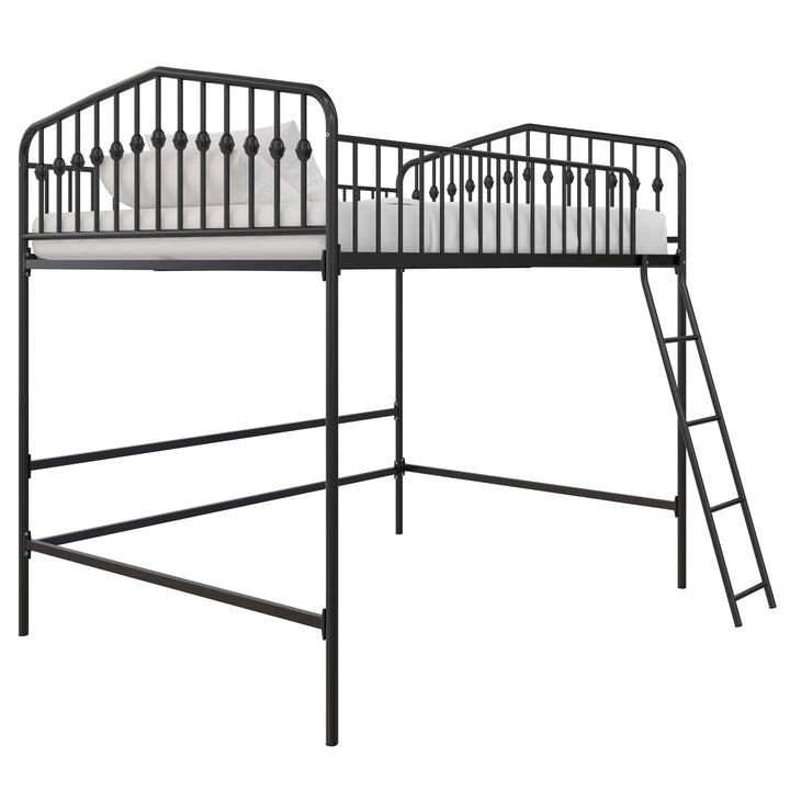 Bushwick Metal Loft Bed - Black - Full