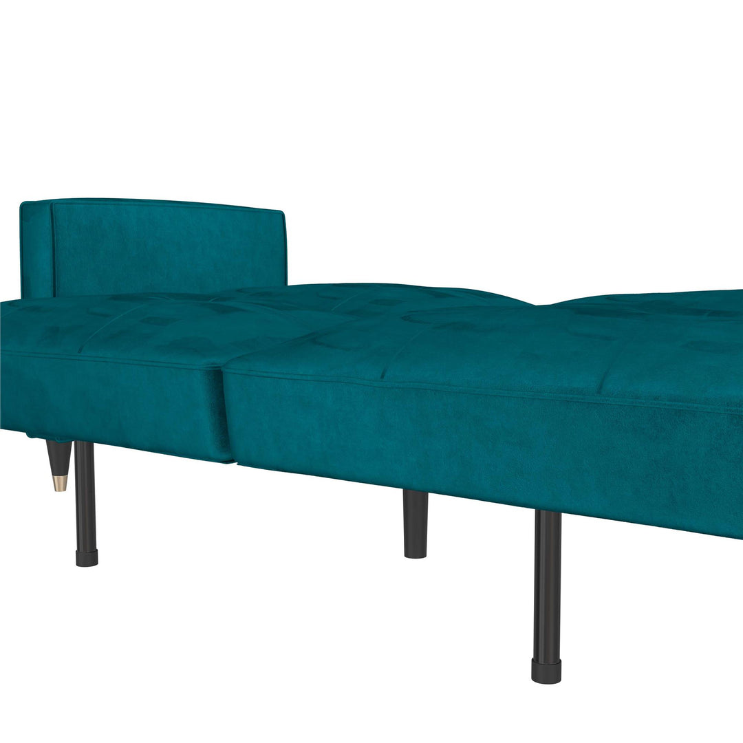 Penelope Pin Tufted Futon - Green